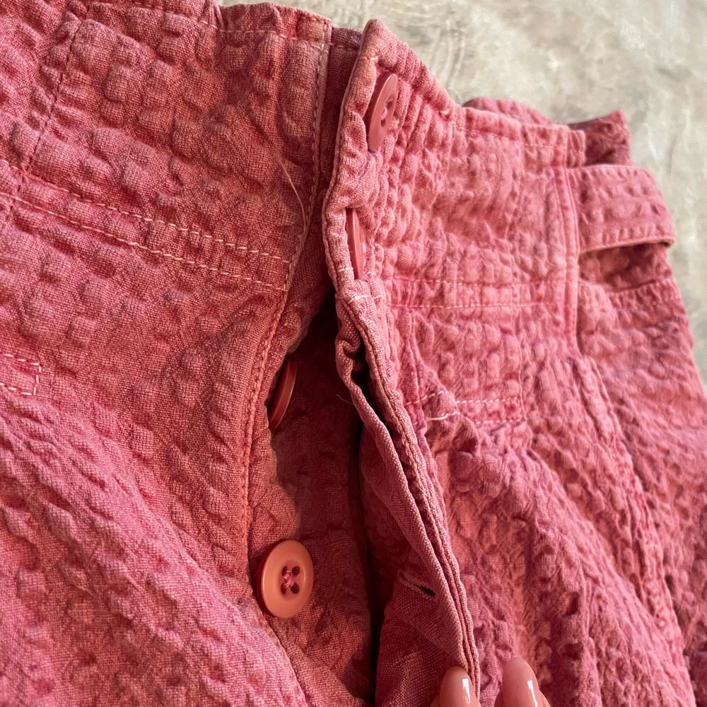 Free‎ People Pink Textured High Waisted Pants - Picture 4 of 14